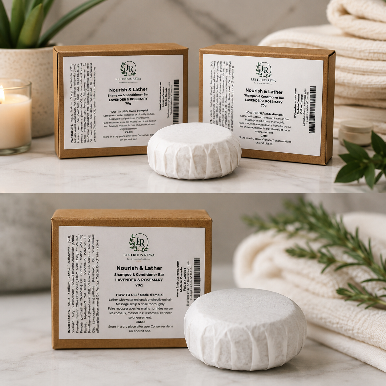 Hair- Shampoo Bar- Natural Nourish and Lather