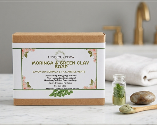 Soap- Moringa Green Clay-  Natural and Handmade